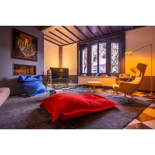 Pouf intérieur SHELTO Sceno Velours 175 x 125